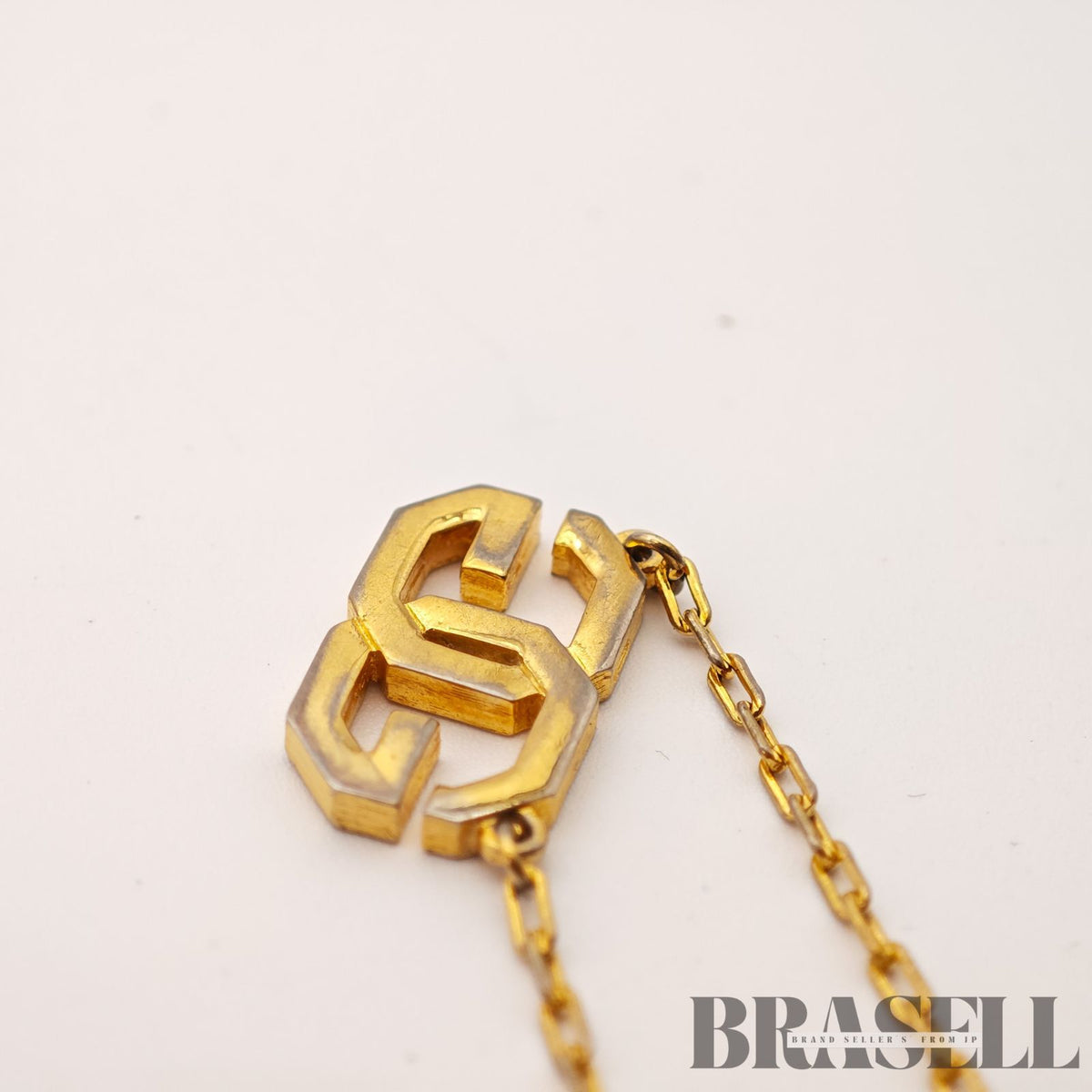 Givenchy G Logo Gold Tone Necklace Fashion Jewelry Pendant【ImportFeeFREE】