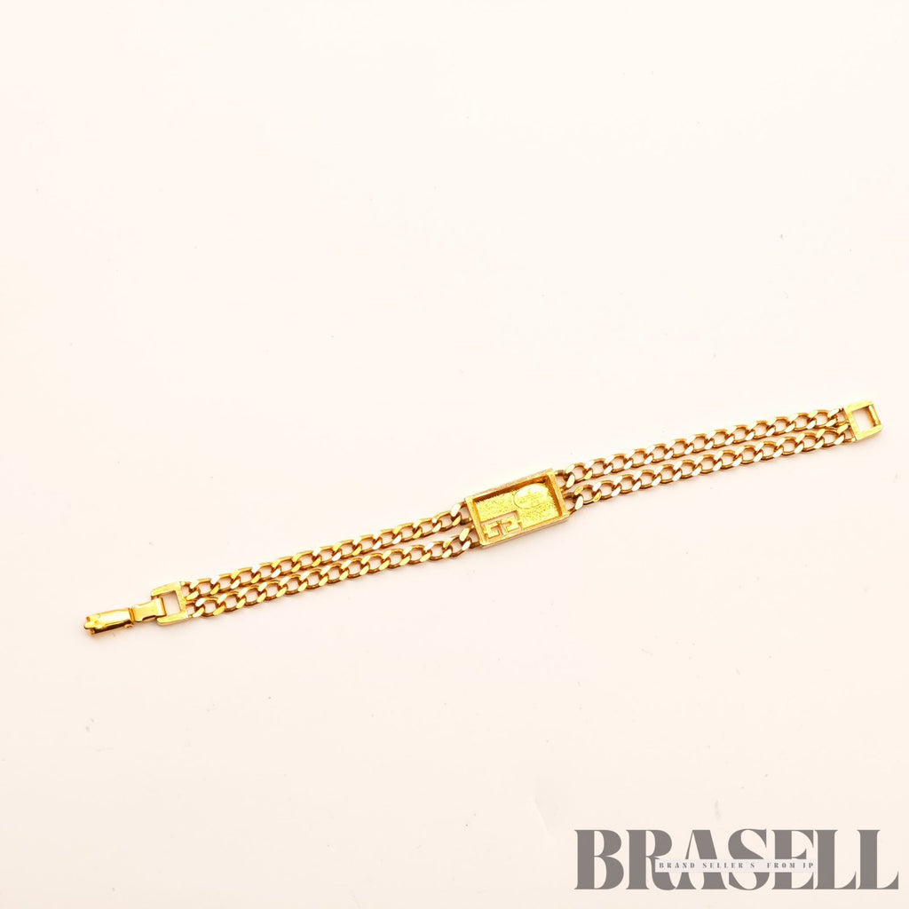 Givenchy Gold Tone Chain Bracelet G Logo Women's Vintage 【ImportFeeFREE】