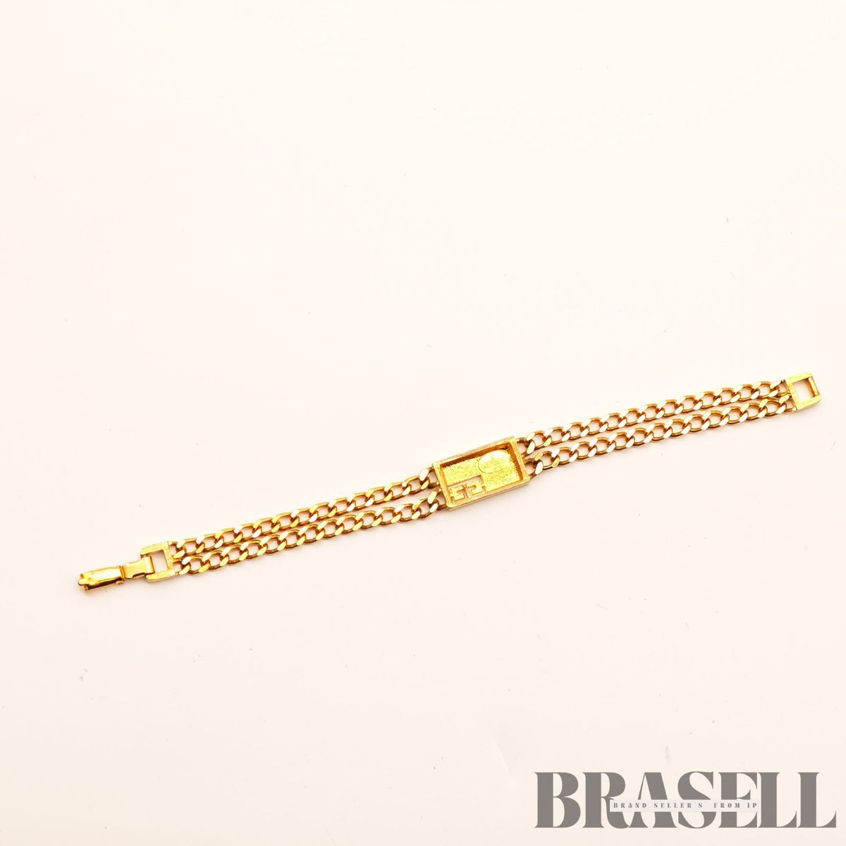 Givenchy Gold Tone Chain Bracelet G Logo Women's Vintage 【ImportFeeFREE】