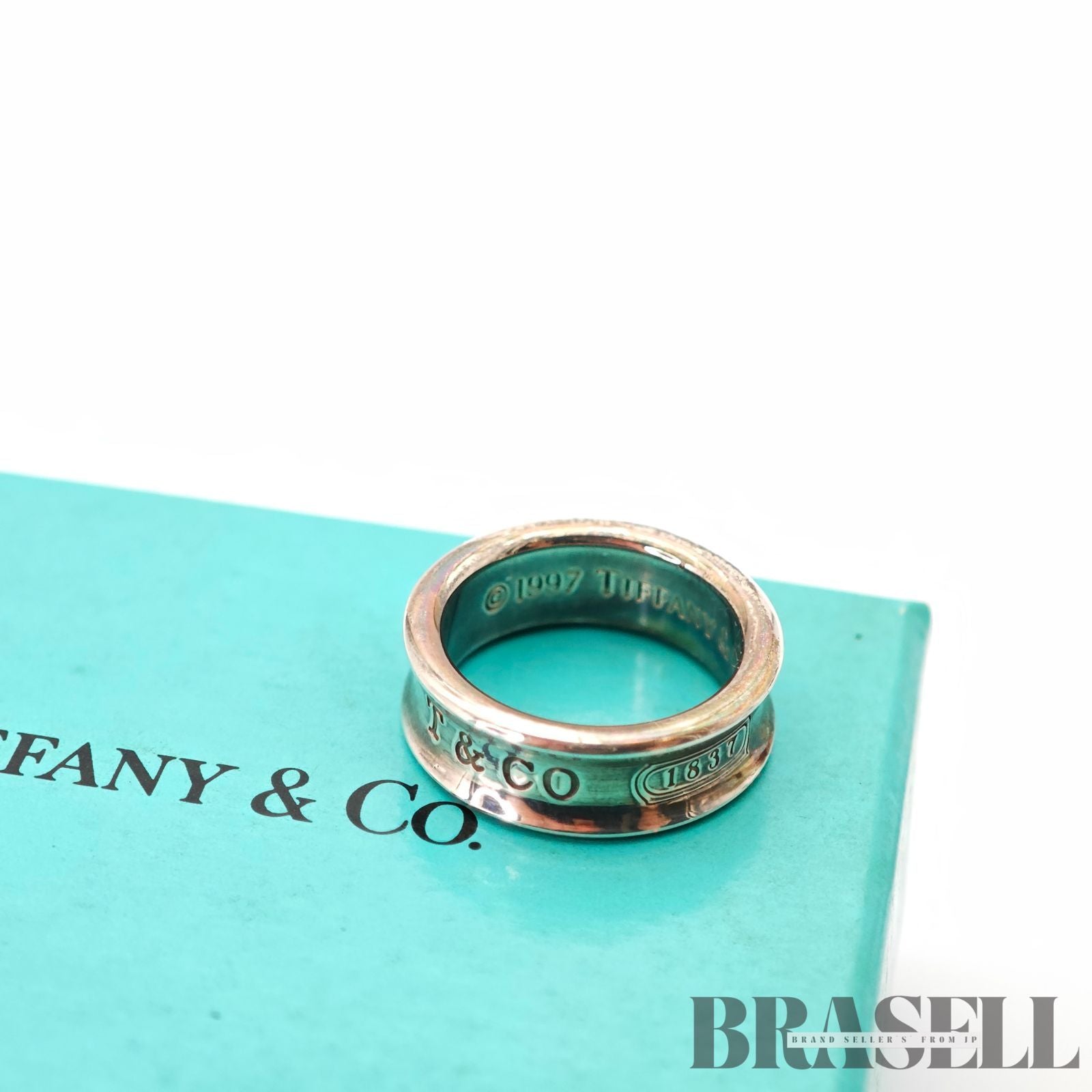 Tiffany & Co. 1837 Narrow Ring Sterling Silver Women's Ring 【ImportFeeFREE】