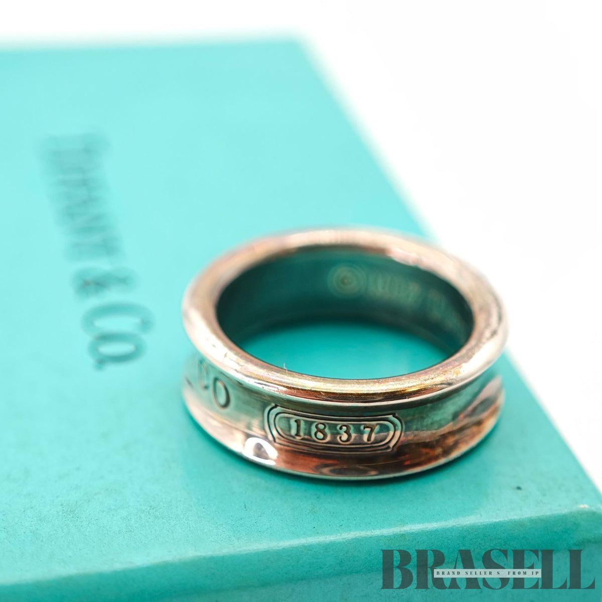 Tiffany & Co. 1837 Narrow Ring Sterling Silver Women's Ring 【ImportFeeFREE】