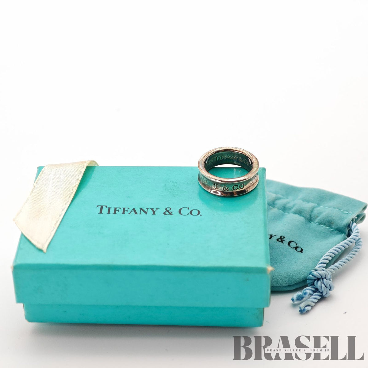 Tiffany & Co. 1837 Narrow Ring Sterling Silver Women's Ring 【ImportFeeFREE】