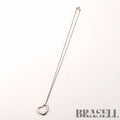 Tiffany & Co. Open Heart Necklace Sterling Silver Women's 【ImportFeeFREE】