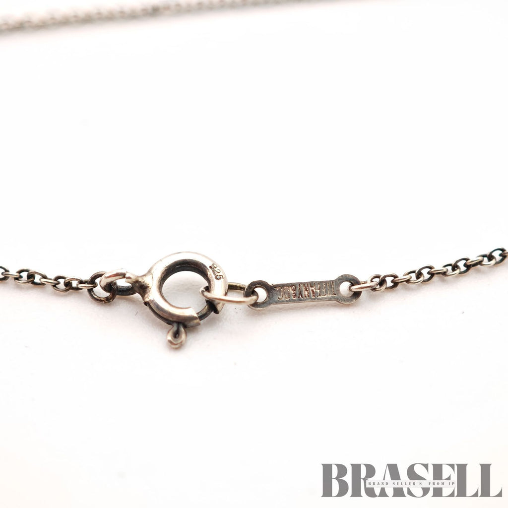 Tiffany & Co. Open Heart Necklace Sterling Silver Women's 【ImportFeeFREE】