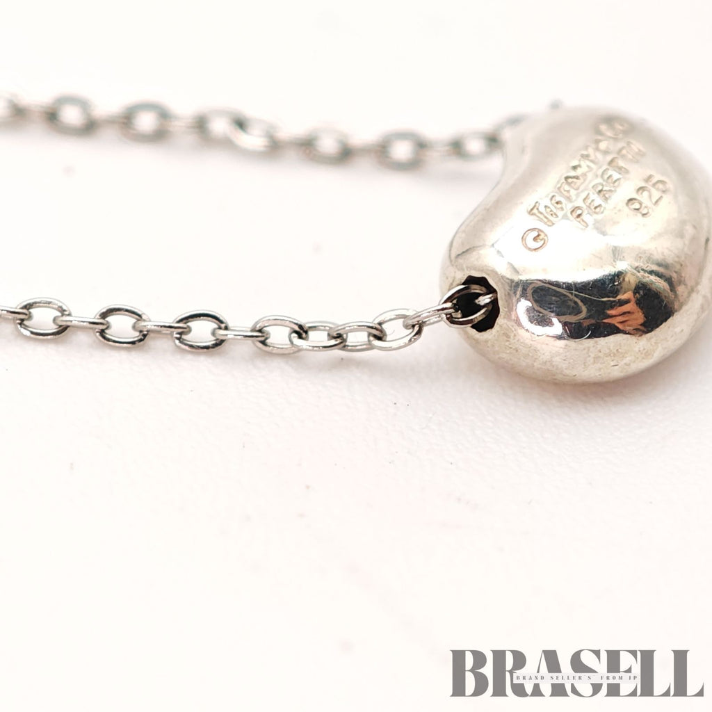 Tiffany & Co. Elsa Peretti Bean Necklace Sterling 47cm【ImportFeeFREE】