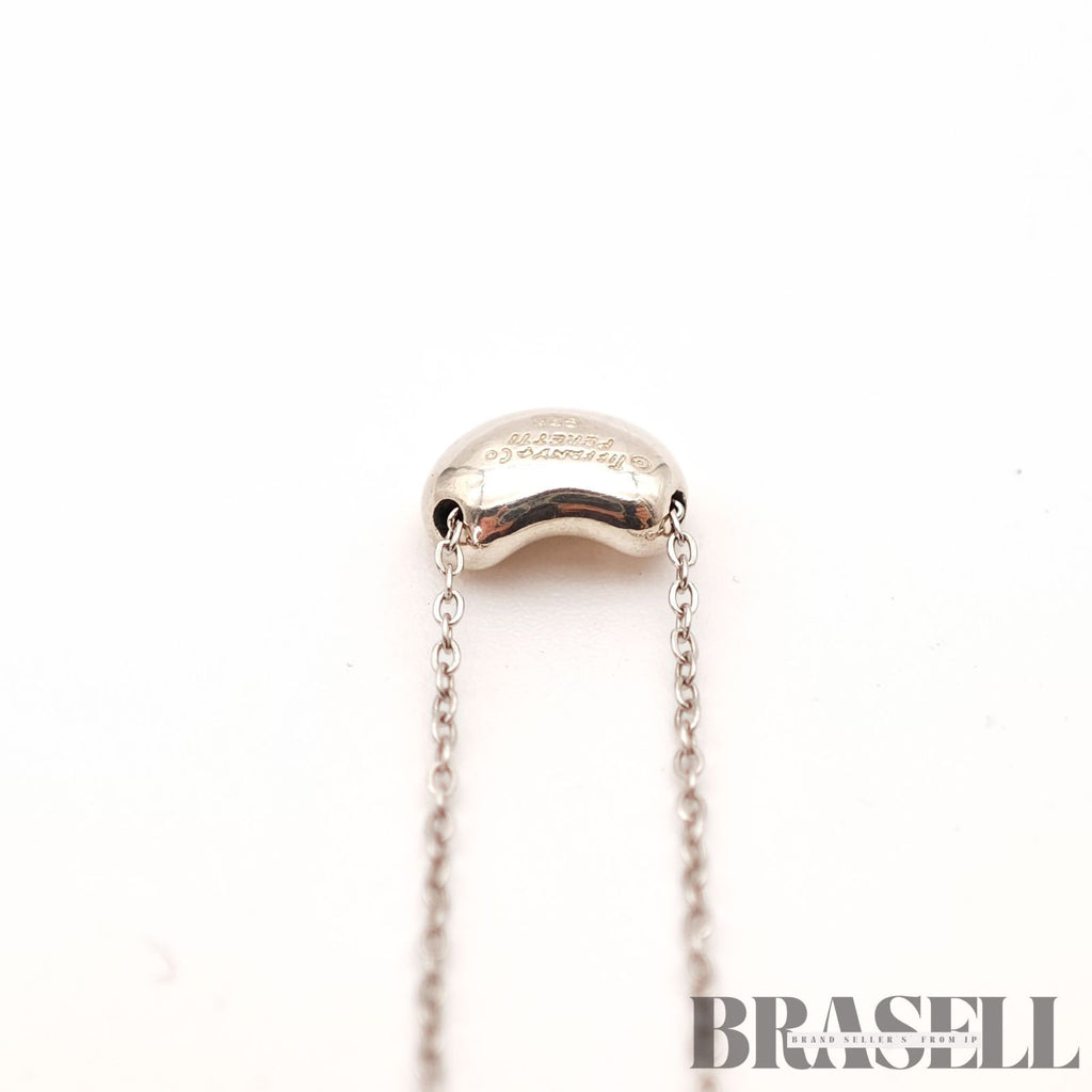 Tiffany & Co. Elsa Peretti Bean Necklace Sterling 47cm【ImportFeeFREE】