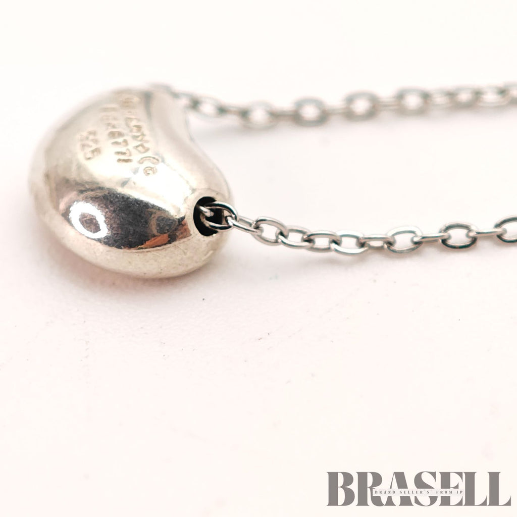 Tiffany & Co. Elsa Peretti Bean Necklace Sterling 47cm【ImportFeeFREE】