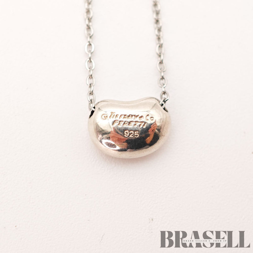 Tiffany & Co. Elsa Peretti Bean Necklace Sterling 47cm【ImportFeeFREE】