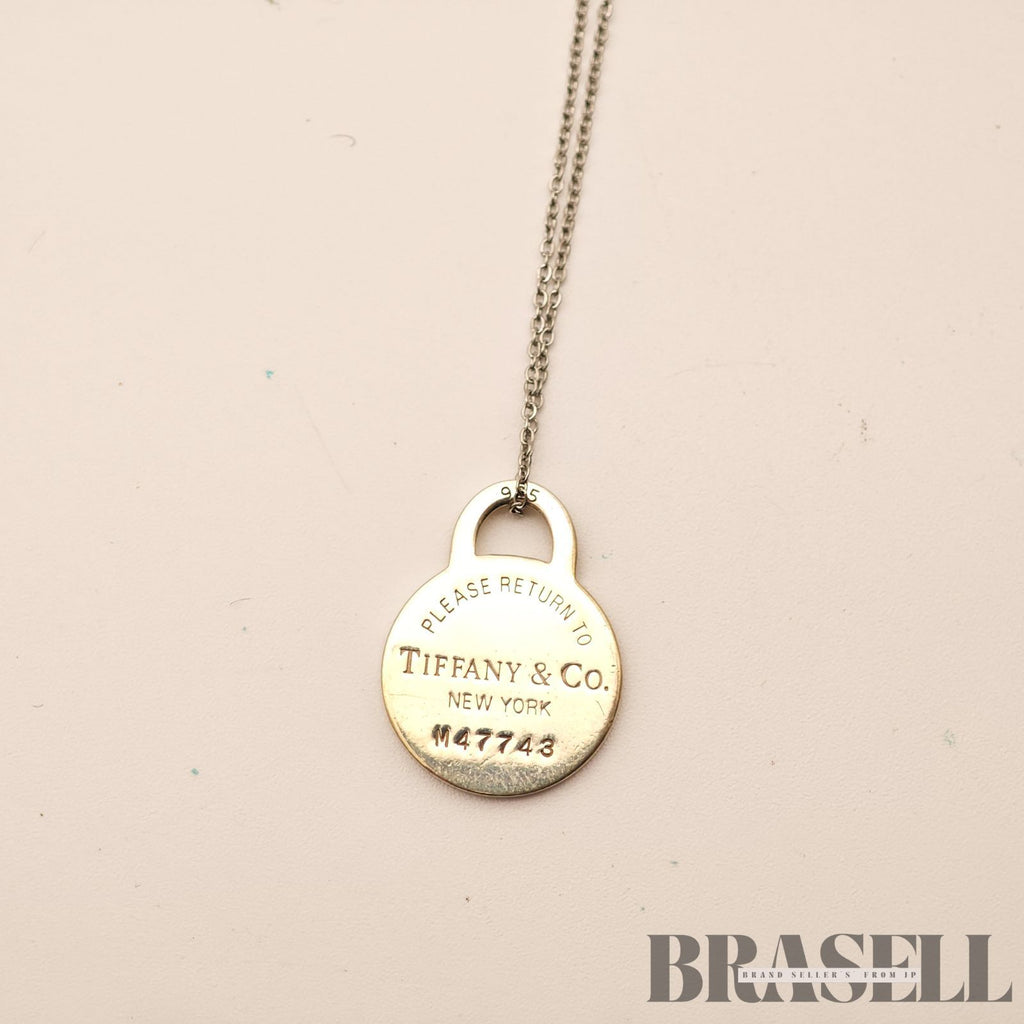 Tiffany & Co. Return to Tiffany Round Tag Necklace Sterling 【ImportFeeFREE】