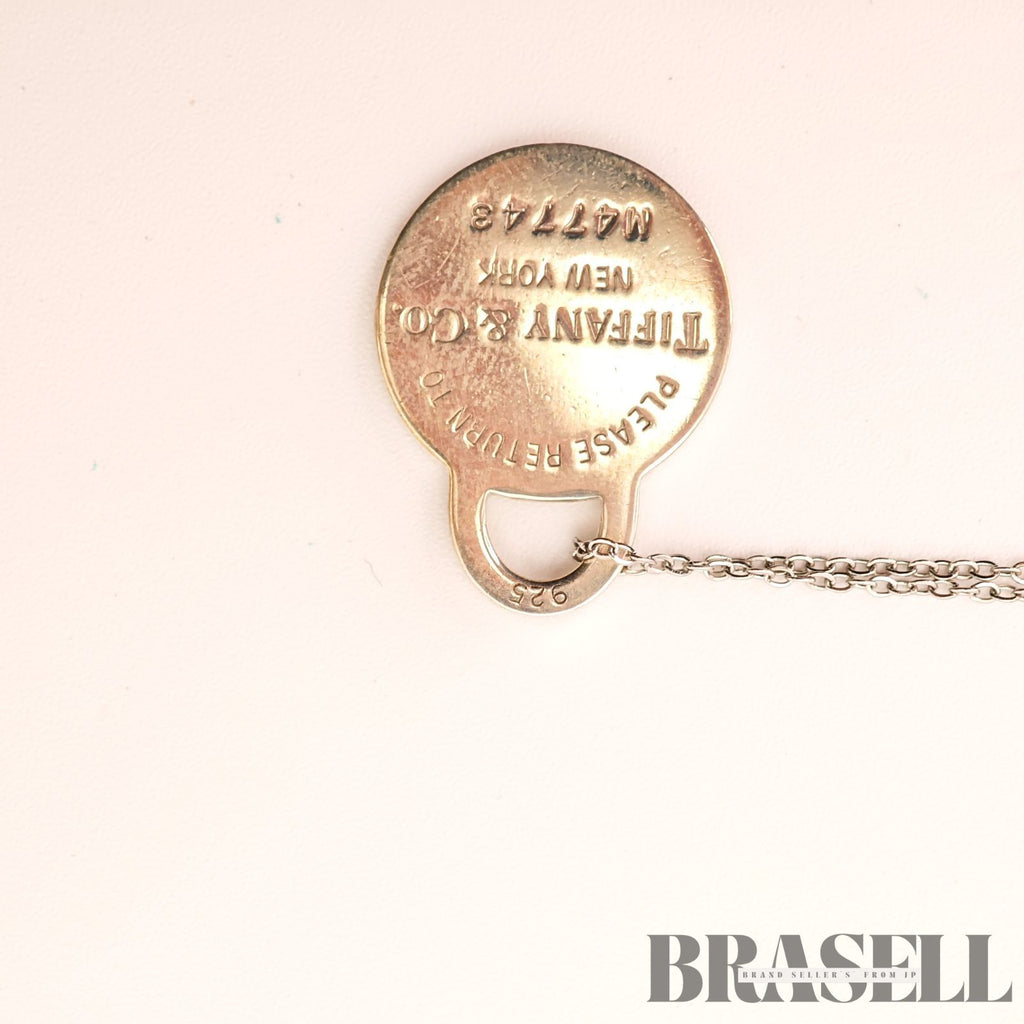Tiffany & Co. Return to Tiffany Round Tag Necklace Sterling 【ImportFeeFREE】