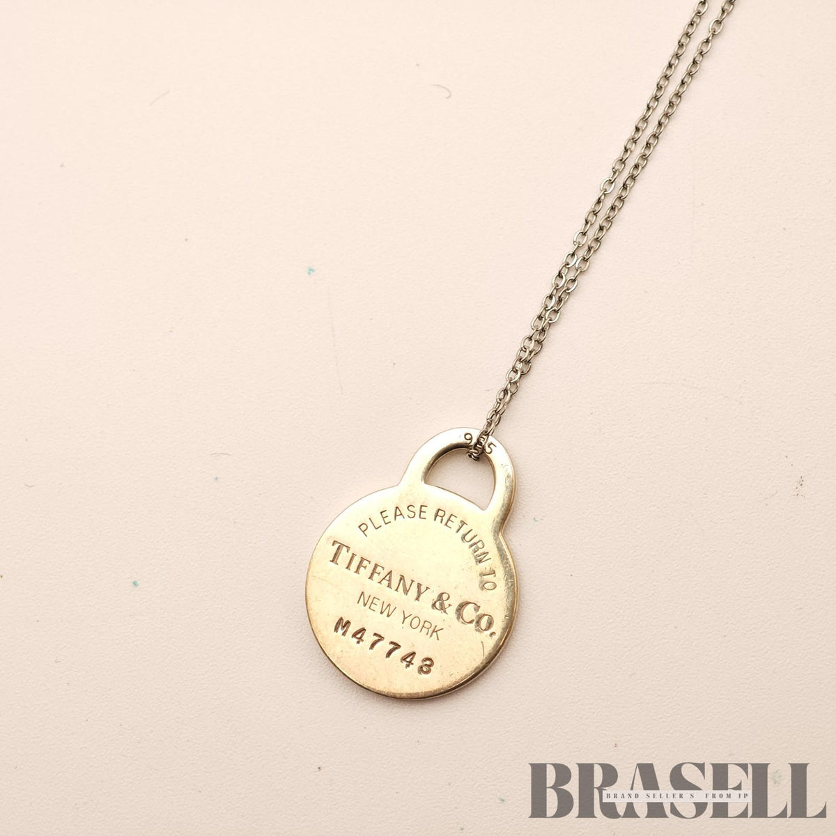 Tiffany & Co. Return to Tiffany Round Tag Necklace Sterling 【ImportFeeFREE】