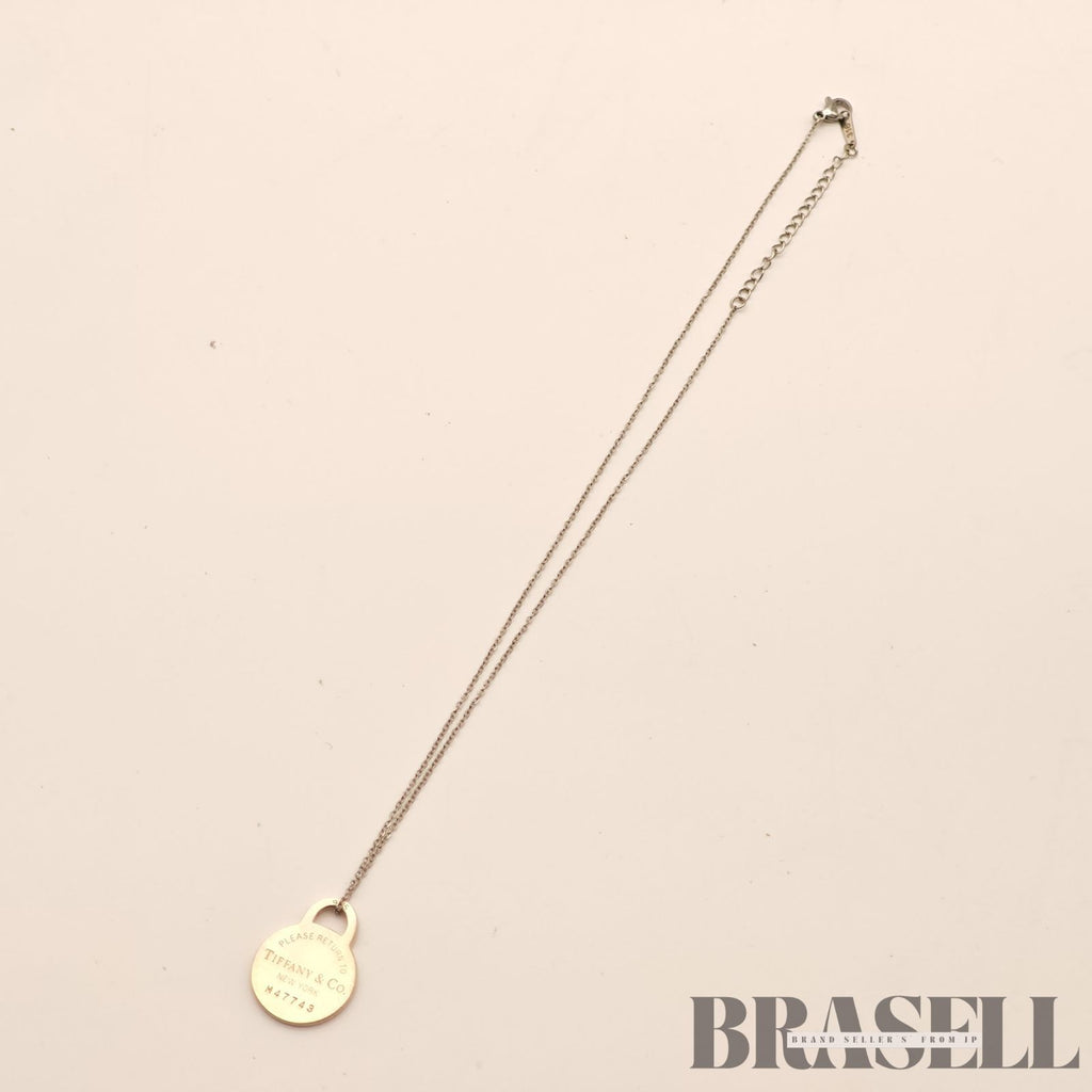 Tiffany & Co. Return to Tiffany Round Tag Necklace Sterling 【ImportFeeFREE】