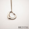 Tiffany & Co. Open Heart Necklace Sterling Silver 【ImportFeeFREE】