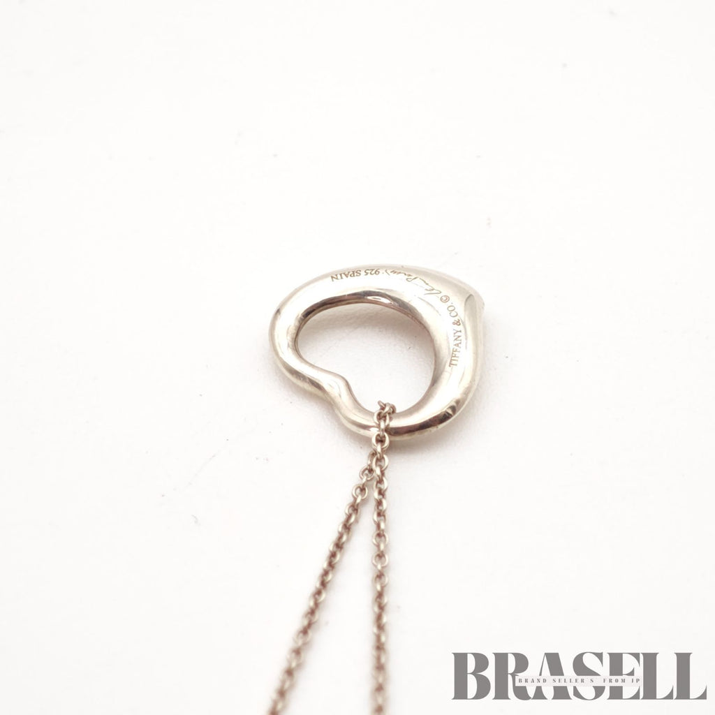 Tiffany & Co. Open Heart Necklace Sterling Silver 【ImportFeeFREE】