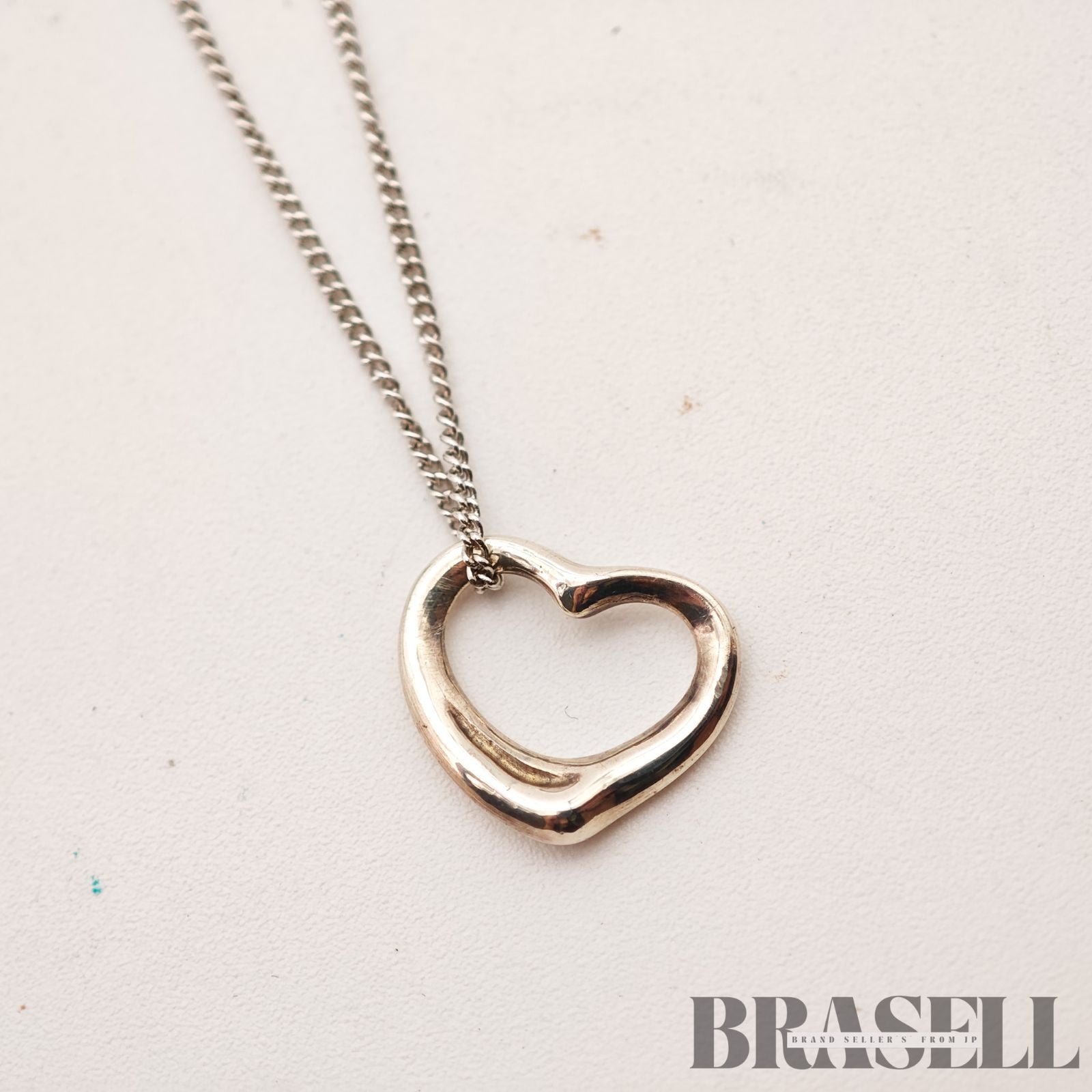 Tiffany & Co. Open Heart Necklace Sterling Silver 【ImportFeeFREE】
