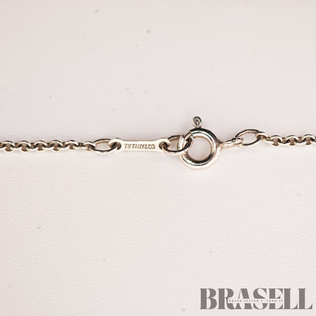 Tiffany & Co. Open Heart Necklace Sterling Silver 41.5cm【ImportFeeFREE】