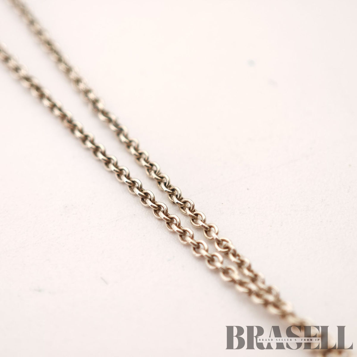 Tiffany & Co. Open Heart Necklace Sterling Silver 41.5cm【ImportFeeFREE】