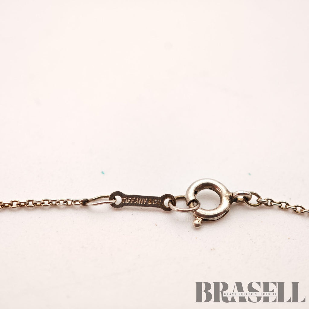 Tiffany & Co. Open Heart Necklace Sterling Silver 45cm【ImportFeeFREE】