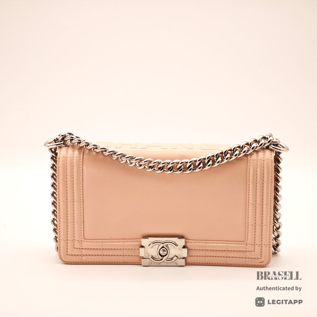 CHANEL Chanel Boy Chanel Flap Bag Beige Women's Guarantee Card【ImportFeeFREE】