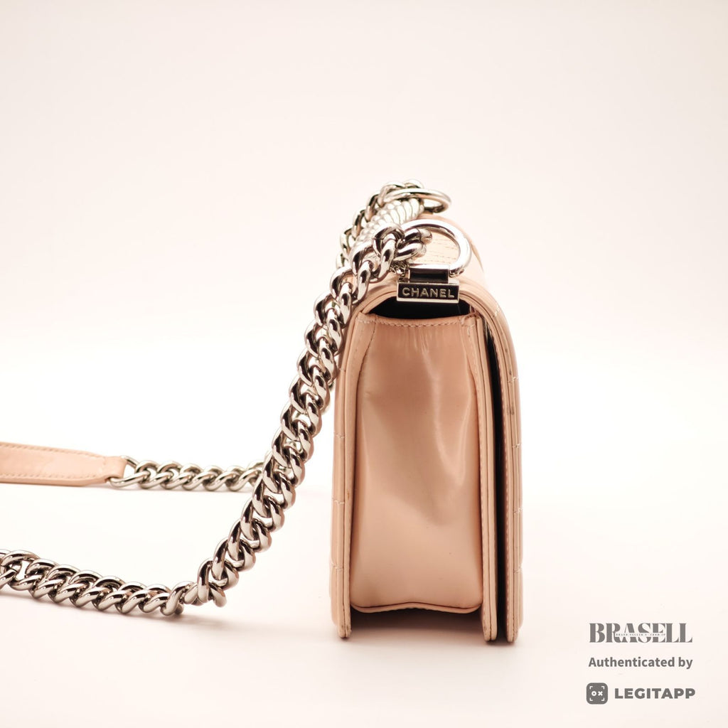 CHANEL Chanel Boy Chanel Flap Bag Beige Women's Guarantee Card【ImportFeeFREE】