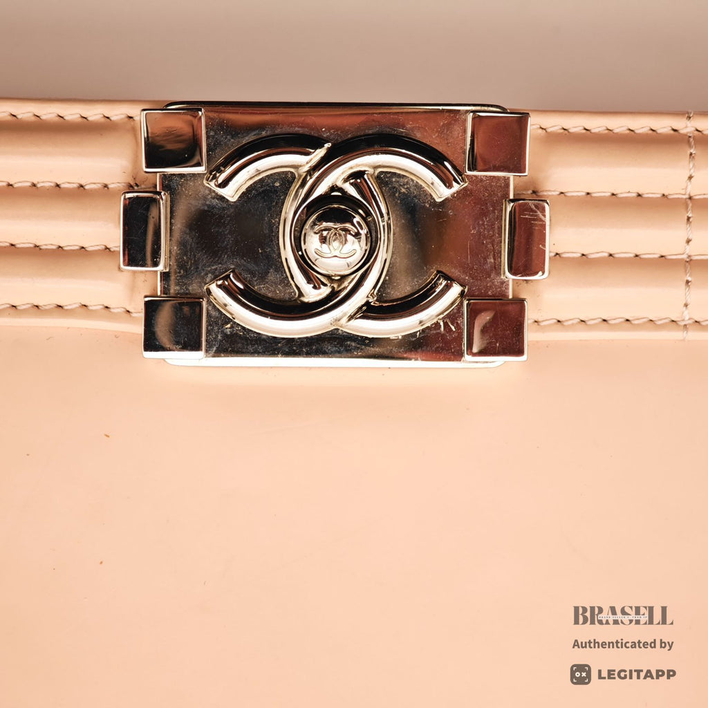 CHANEL Chanel Boy Chanel Flap Bag Beige Women's Guarantee Card【ImportFeeFREE】