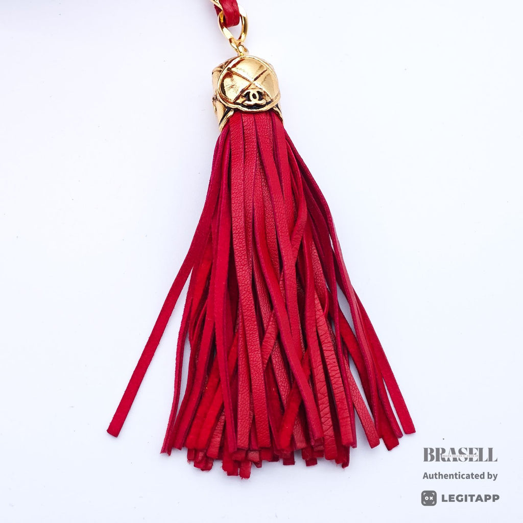 CHANEL Vanity Chain Bag Red Cylindrical Mini Shoulder Bag【ImportFeeFREE】