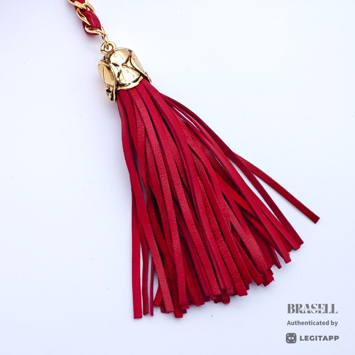CHANEL Vanity Chain Bag Red Cylindrical Mini Shoulder Bag【ImportFeeFREE】