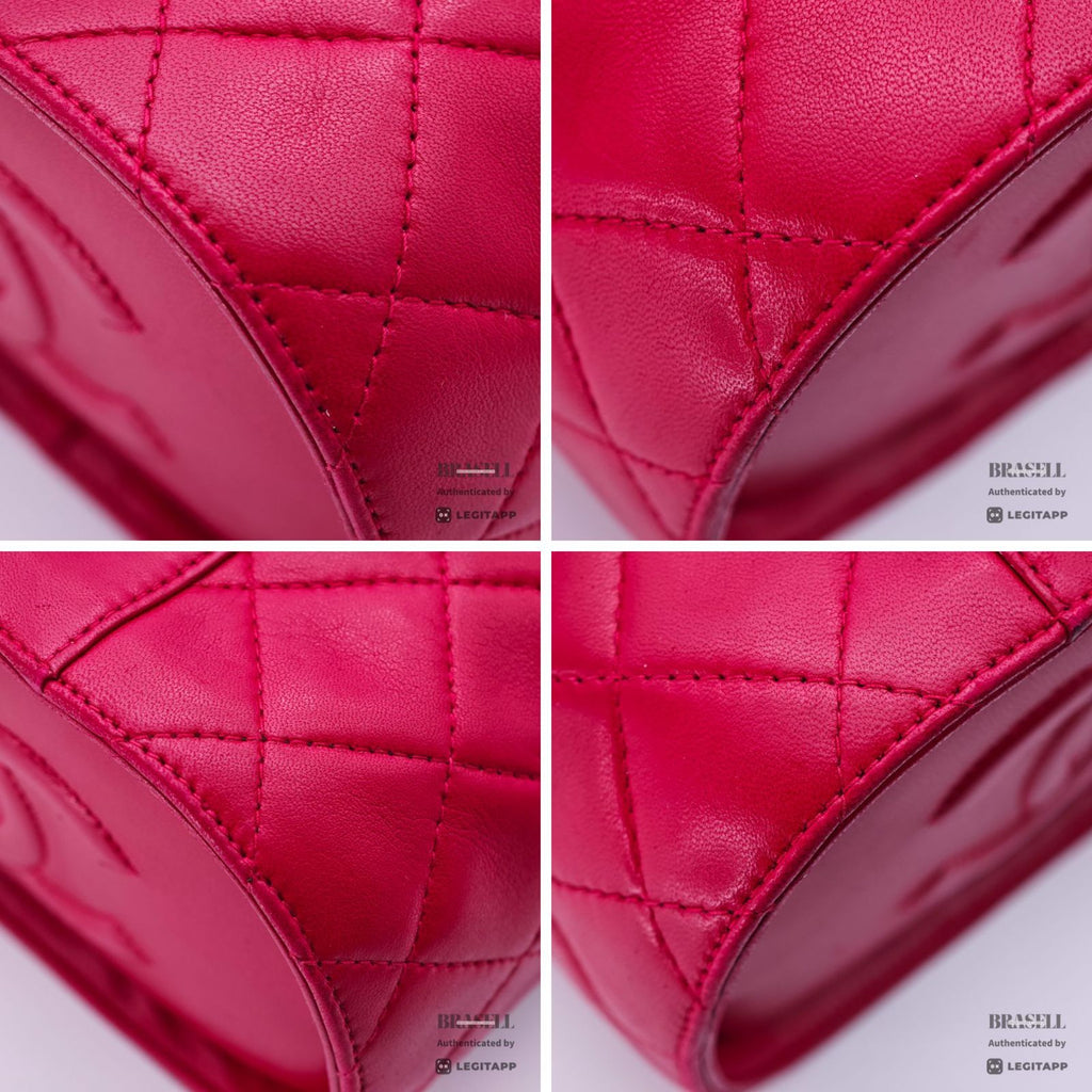 CHANEL Vanity Chain Bag Red Cylindrical Mini Shoulder Bag【ImportFeeFREE】