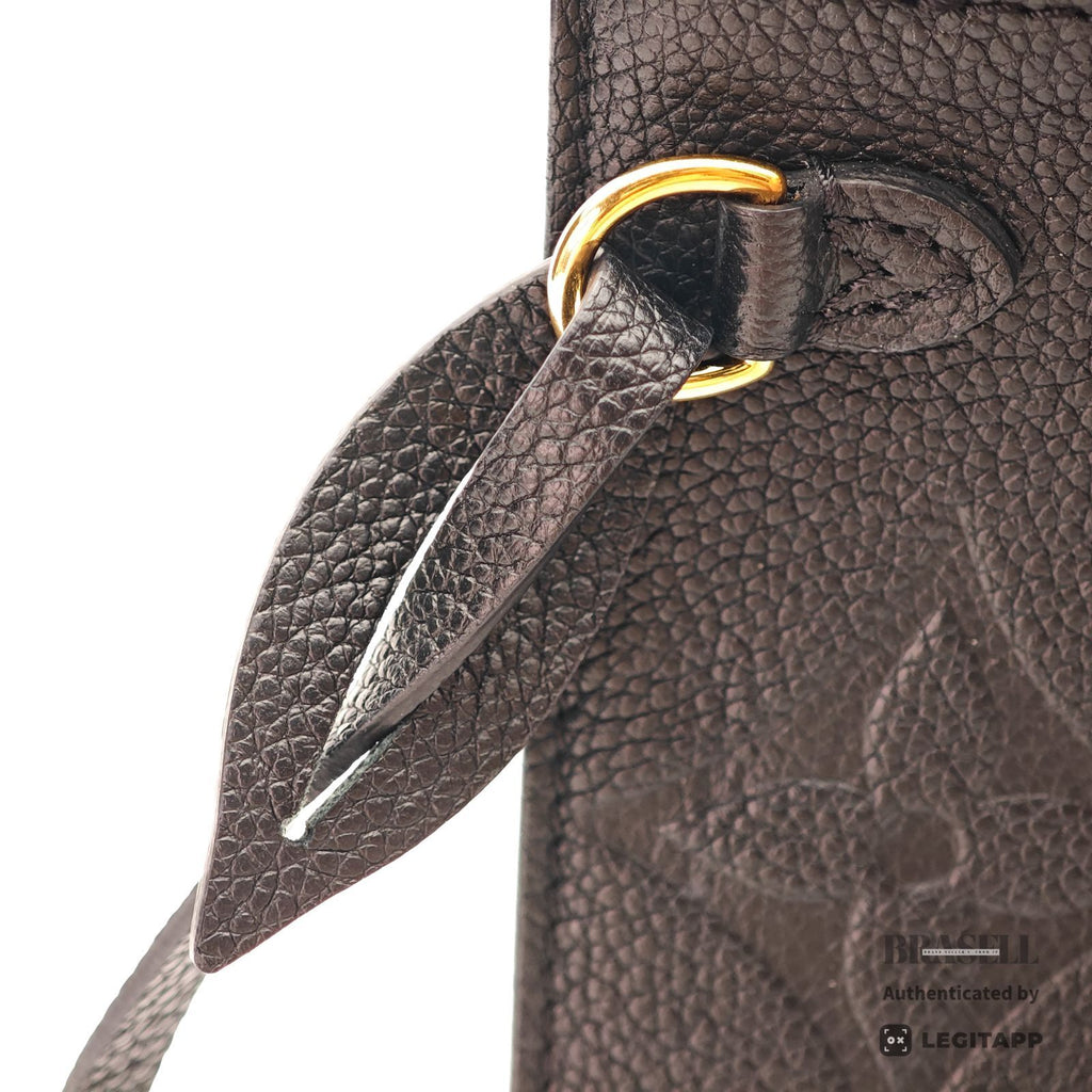 LOUIS VUITTON Monogram Empreinte Neverfull MM M45685 Tote Black【ImportFeeFREE】