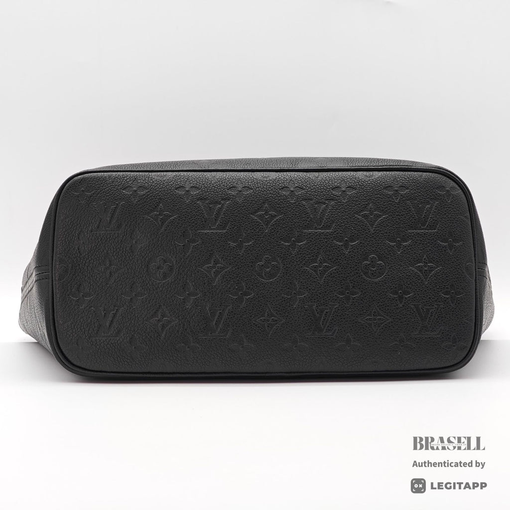LOUIS VUITTON Monogram Empreinte Neverfull MM M45685 Tote Black【ImportFeeFREE】
