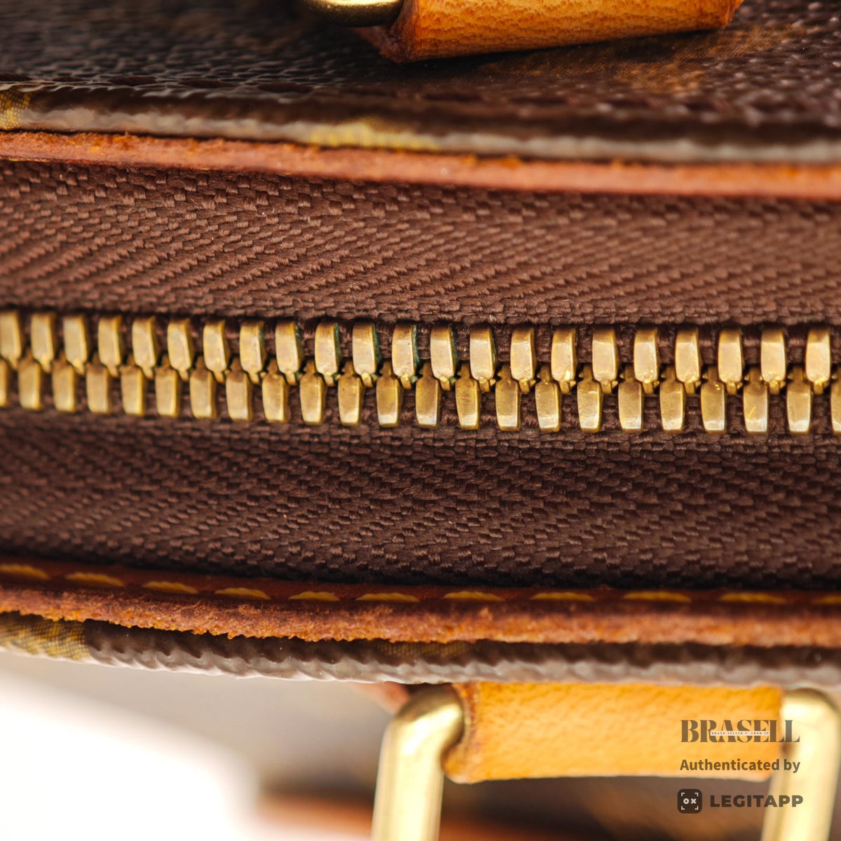 LOUIS VUITTON Monogram Ellipse PM M51127 Handbag Brown Padlock【ImportFeeFREE】