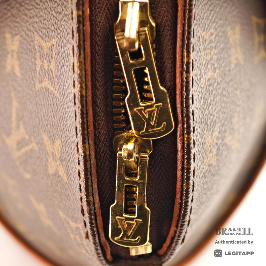 LOUIS VUITTON Monogram Ellipse PM M51127 Handbag Brown Padlock【ImportFeeFREE】