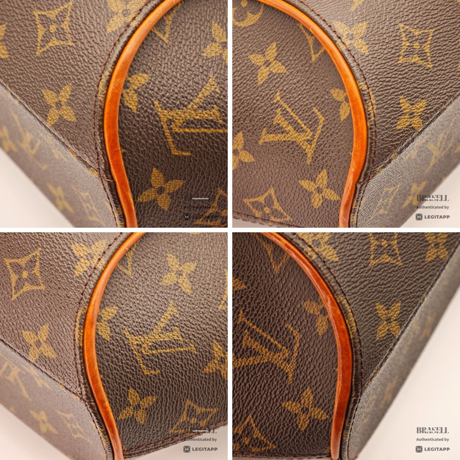 LOUIS VUITTON Monogram Ellipse PM M51127 Handbag Brown Padlock【ImportFeeFREE】
