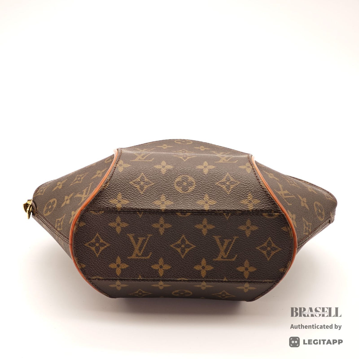 LOUIS VUITTON Monogram Ellipse PM M51127 Handbag Brown Padlock【ImportFeeFREE】