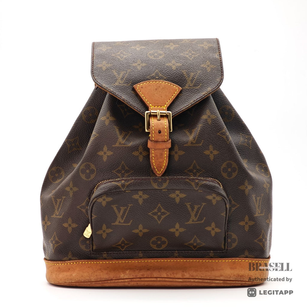 LOUIS VUITTON Monogram Montsouris MM M51136 Backpack Brown【ImportFeeFREE】