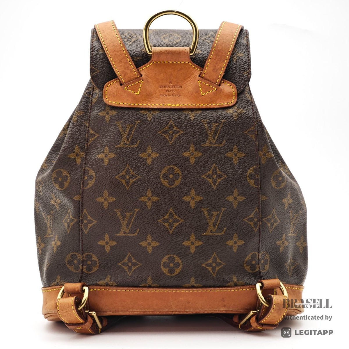 LOUIS VUITTON Monogram Montsouris MM M51136 Backpack Brown【ImportFeeFREE】