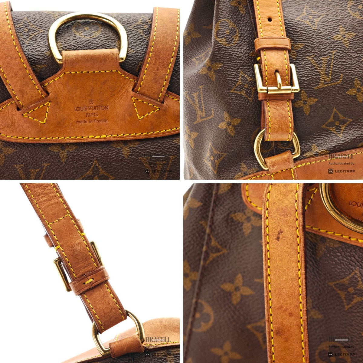 LOUIS VUITTON Monogram Montsouris MM M51136 Backpack Brown【ImportFeeFREE】