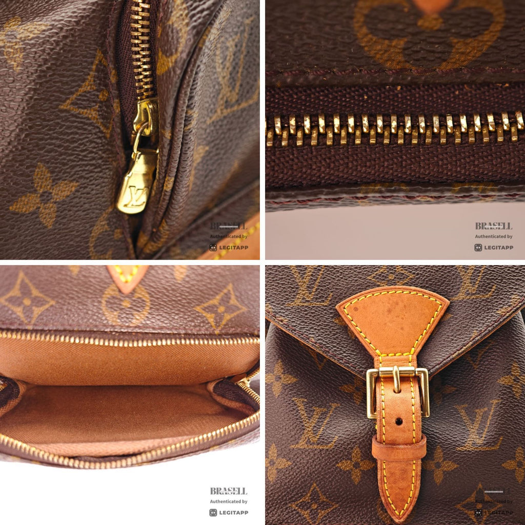 LOUIS VUITTON Monogram Montsouris MM M51136 Backpack Brown【ImportFeeFREE】