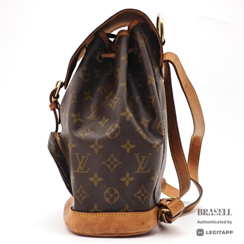LOUIS VUITTON Monogram Montsouris MM M51136 Backpack Brown【ImportFeeFREE】
