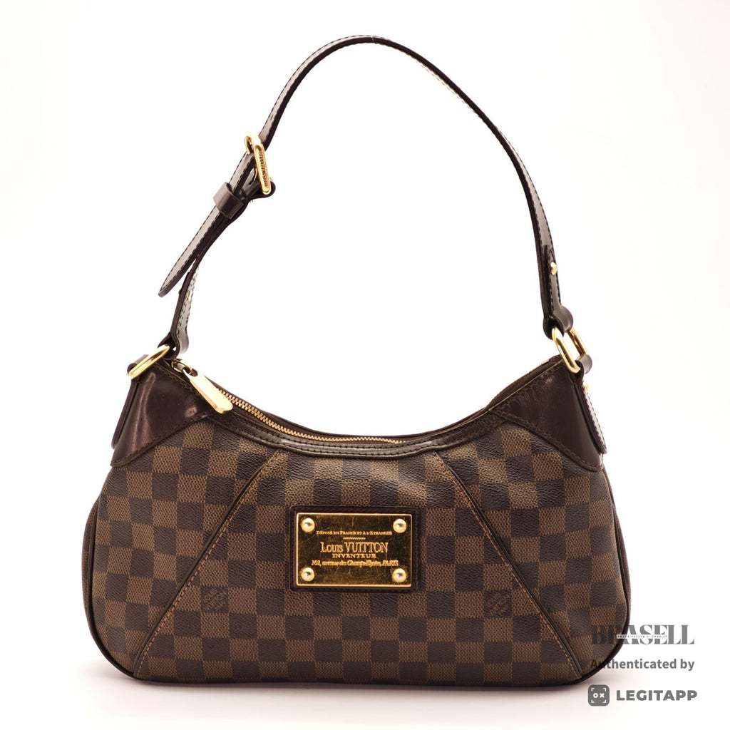 LOUIS VUITTON Damier Ebene Thames PM N48180 Shoulder Bag Brown【ImportFeeFREE】