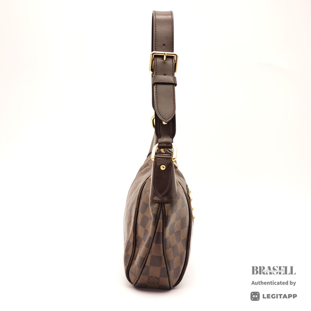 LOUIS VUITTON Damier Ebene Thames PM N48180 Shoulder Bag Brown【ImportFeeFREE】