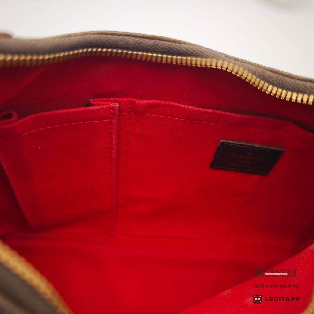 LOUIS VUITTON Damier Ebene Thames PM N48180 Shoulder Bag Brown【ImportFeeFREE】