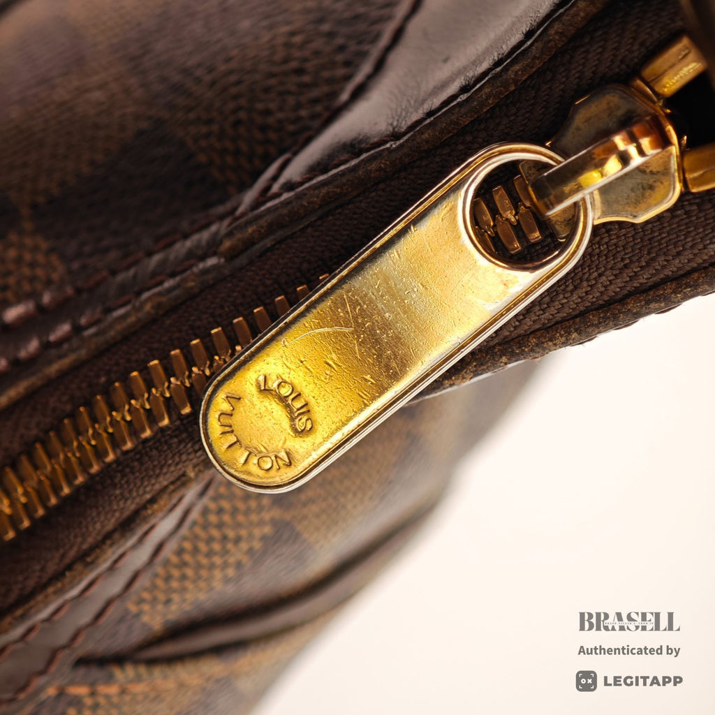 LOUIS VUITTON Damier Ebene Thames PM N48180 Shoulder Bag Brown【ImportFeeFREE】