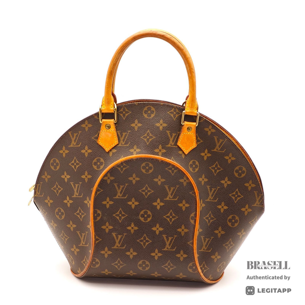 LOUIS VUITTON Monogram Ellipse MM M51126 Handbag Brown【ImportFeeFREE】