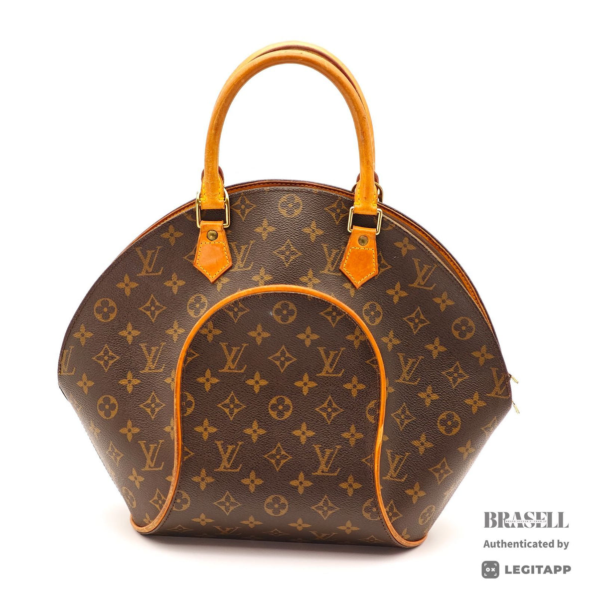 LOUIS VUITTON Monogram Ellipse MM M51126 Handbag Brown【ImportFeeFREE】