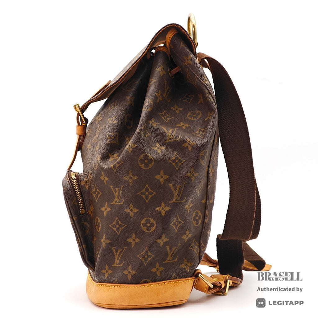 LOUIS VUITTON Monogram Montsouris GM M51135 Backpack Brown【ImportFeeFREE】