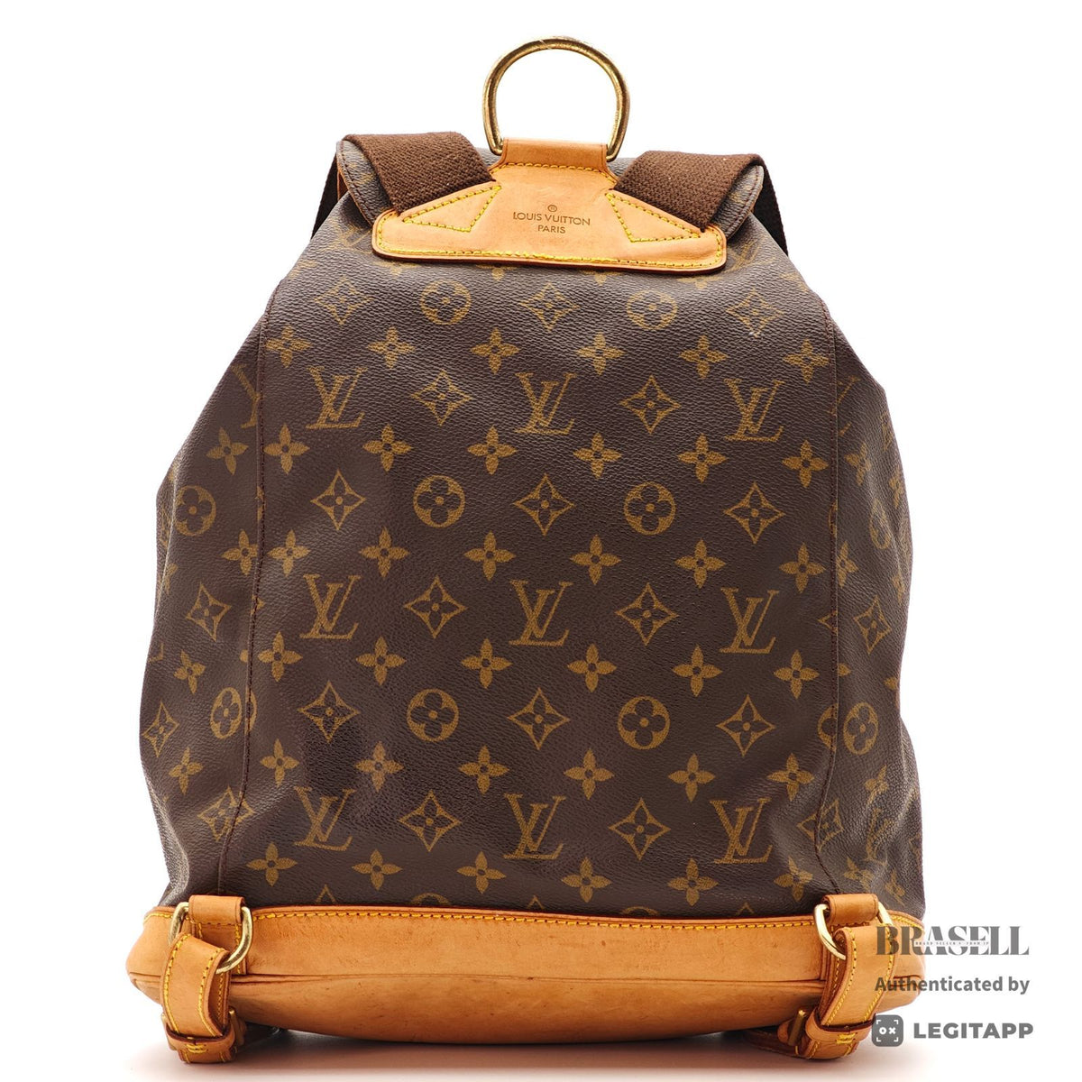 LOUIS VUITTON Monogram Montsouris GM M51135 Backpack Brown【ImportFeeFREE】