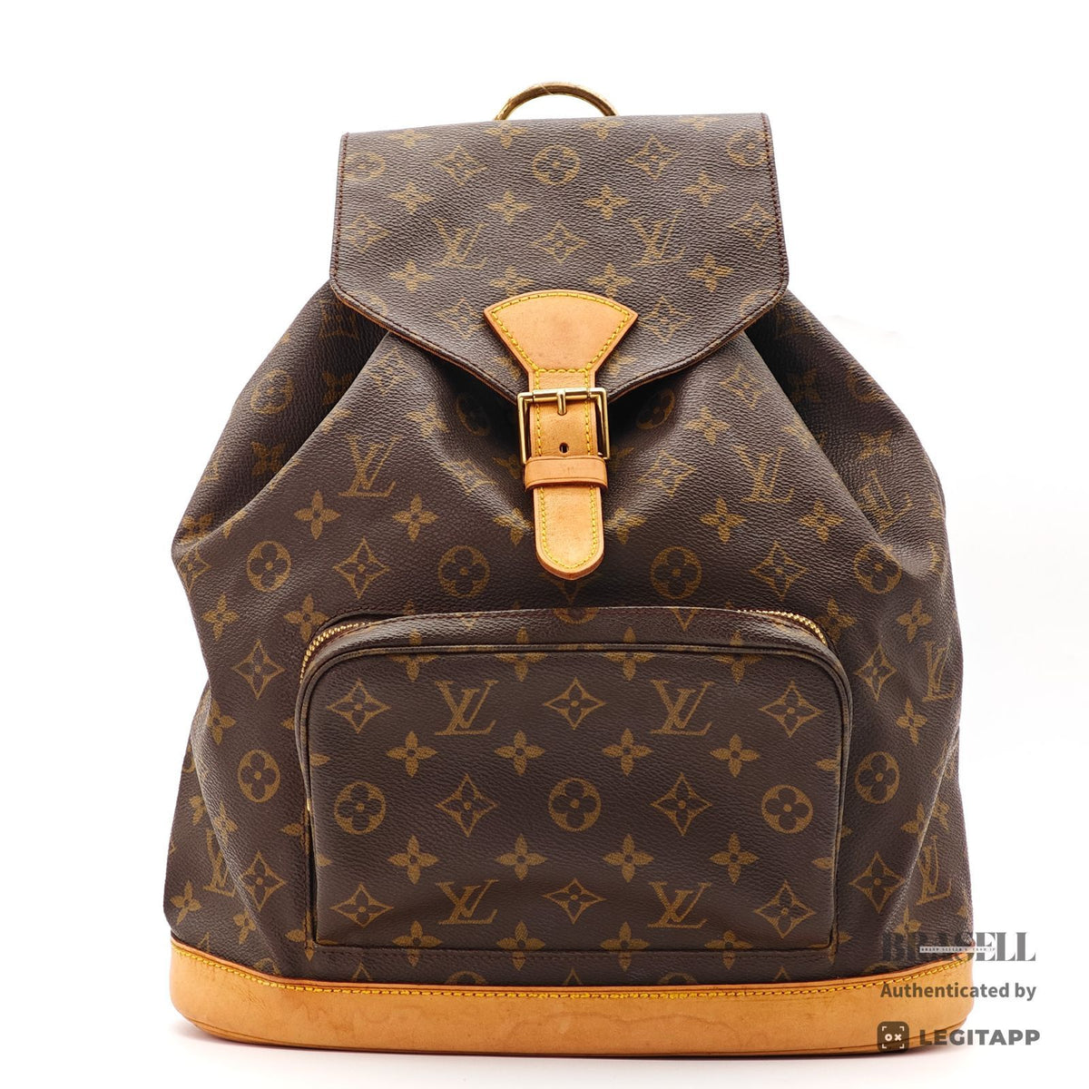 LOUIS VUITTON Monogram Montsouris GM M51135 Backpack Brown【ImportFeeFREE】