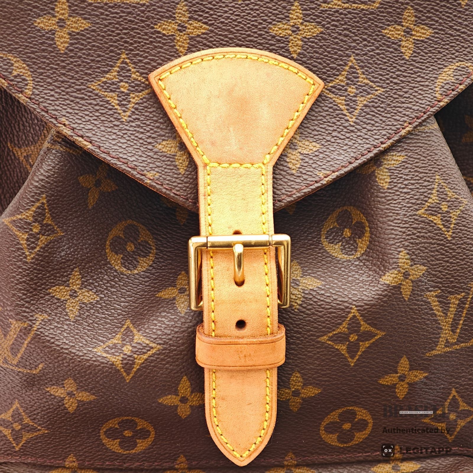 LOUIS VUITTON Monogram Montsouris GM M51135 Backpack Brown【ImportFeeFREE】