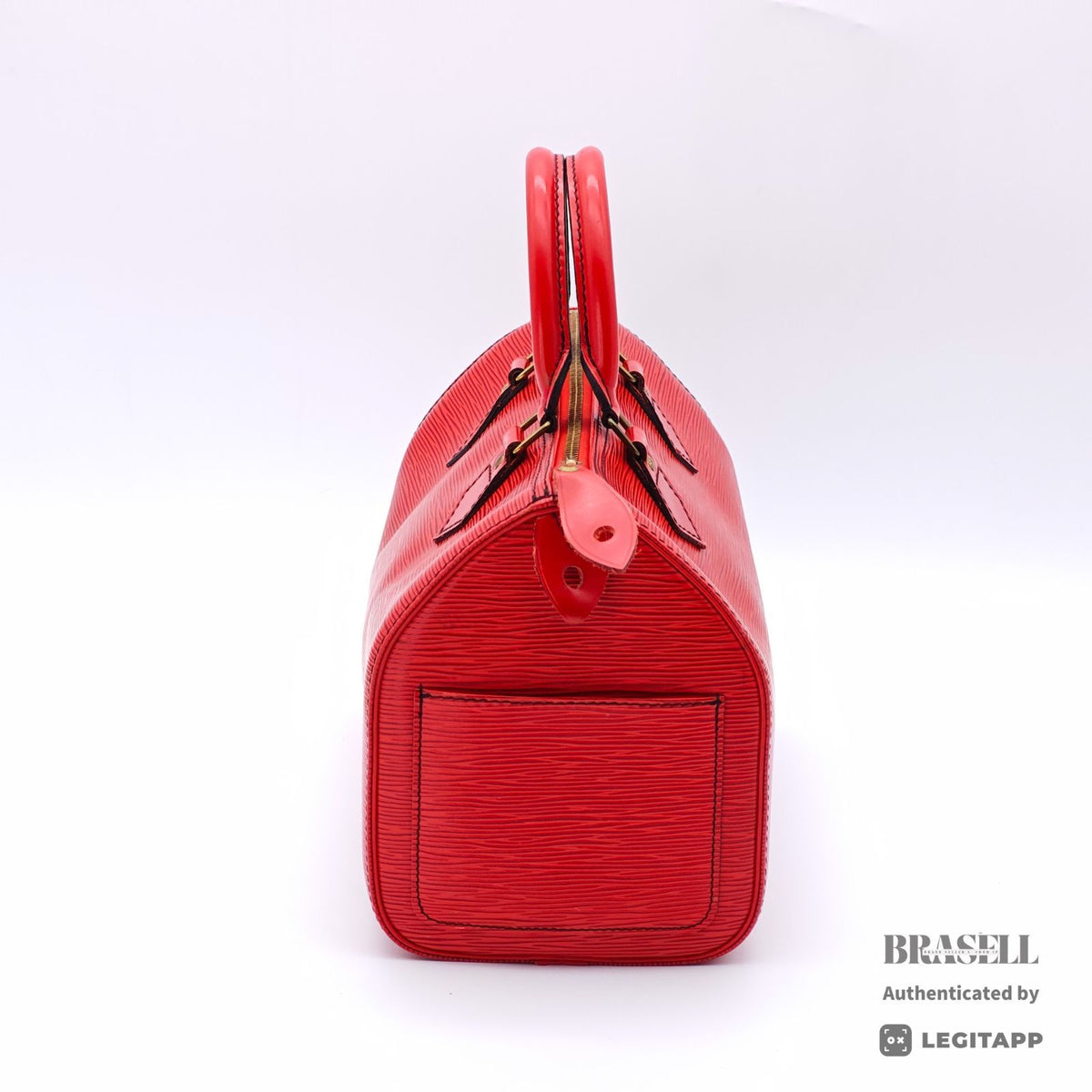 LOUIS VUITTON Epi Speedy 25 M43017 Handbag Red Padlock & Key【ImportFeeFREE】
